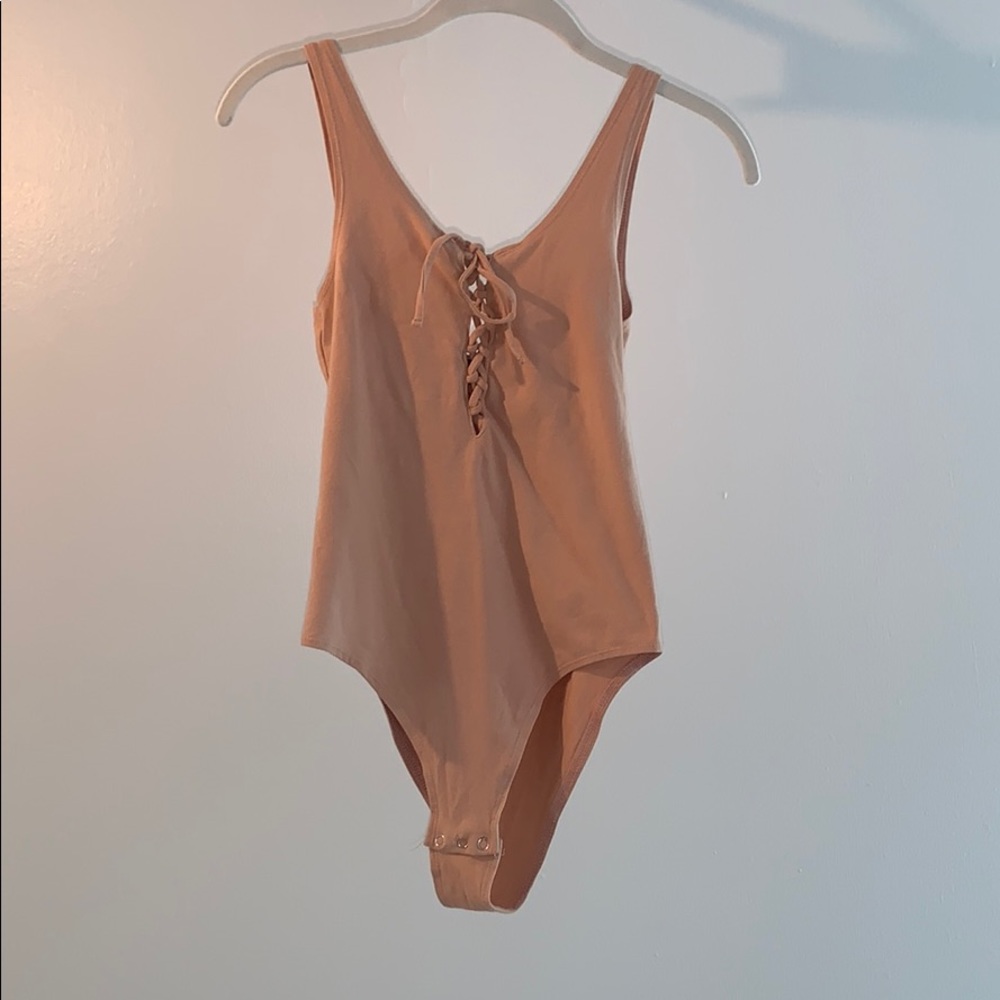 Top Shop Nude Bodysuit